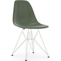 Eames Plastic Chair Dsr - 48 Forest - White Base - Matstolar - Charles & Ray Eames - Grön - Metall/plast