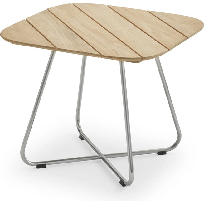 Photo of Lilium Lounge Table - Outdoor Coffee Table - Wood Colored - Metal/Wood