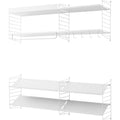 Thumbnail photo of String Metal Shelf, Low Edge 58x30, White - Shelving - Nils Strinning - White - Metal