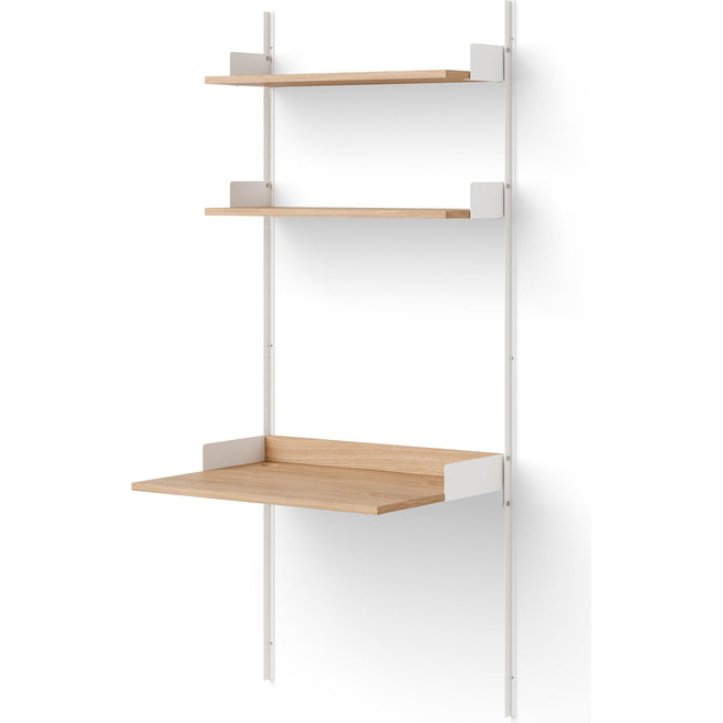 Photo of New Works Study Shelf - Reolsystem - Oak / White - H190 X W83,5 X D60,5 Cm