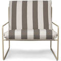 Thumbnail photo of Desert 1-seater - Lænestol - Stripe - Cashmere/chocolate - W79 X H78 X D85 X Sh30 Cm