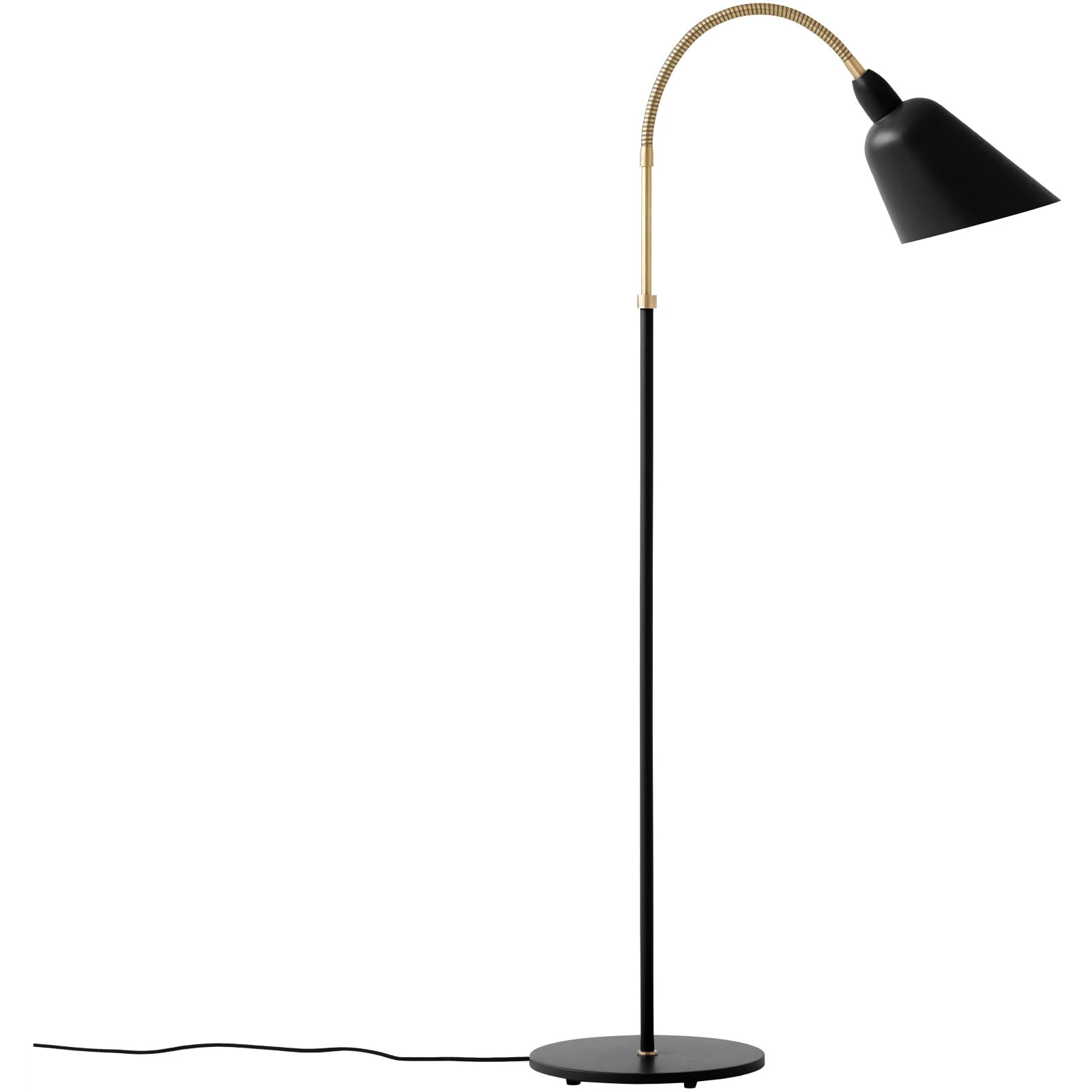 Bellevue Floor Aj7 - Black - Brass - Reading Lamps - Arne Jacobsen - Black