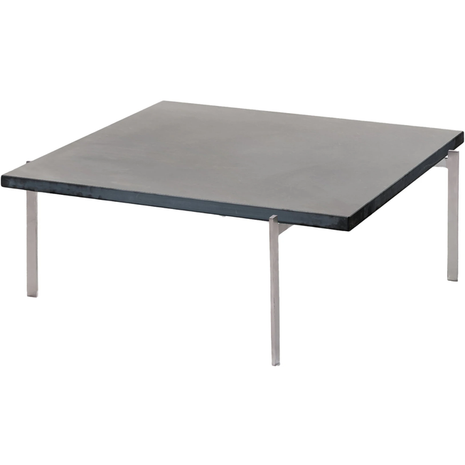 Photo of Pk61, Slate - Coffee table - Poul Kjærholm - Black - Metal/stone