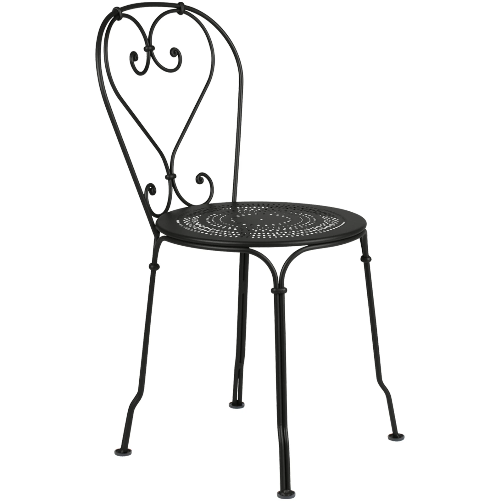 1900 Chair, Liquorice - Outdoor dining chairs - Black - Metal