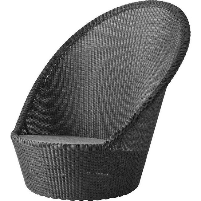 Photo of Kingston Solstol M. Hjul - Loungestol - Graphite/weave - W92 X D102 X H98 Cm