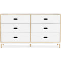 Thumbnail photo of Kabino Dresser - Chest of drawers - White / 6 drawers - L: 146.5 x D: 41 x H: 83 cm