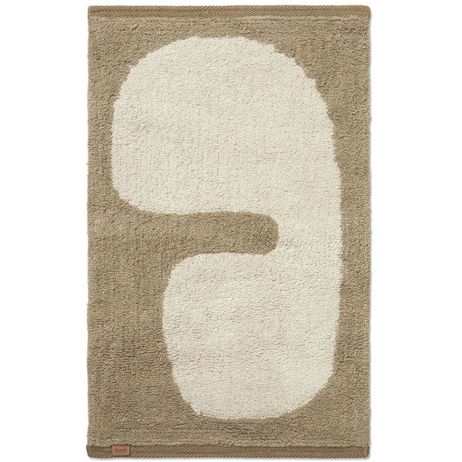 Photo of Lay Washable Mat - Bademåtte - Dark Taupe/off-white - W50 X H70 X D1 Cm