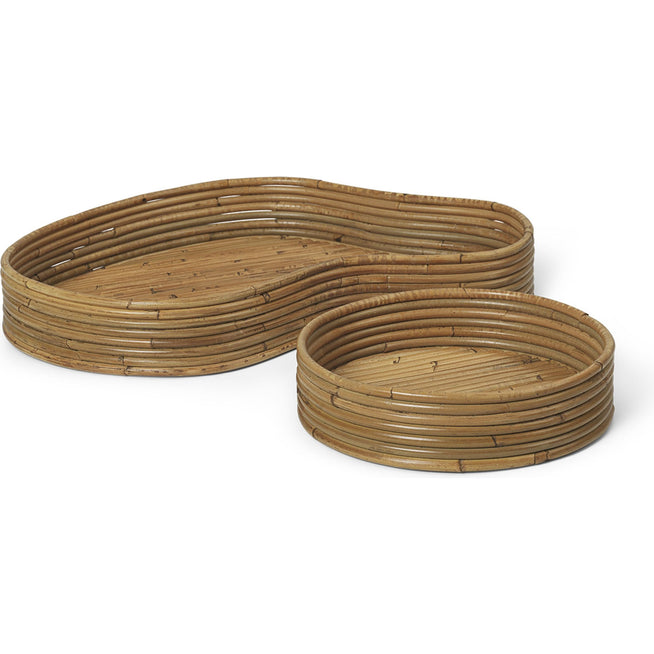 Photo of Isola Trays - Bakke - Natural - W50 X H8 X D35 Cm