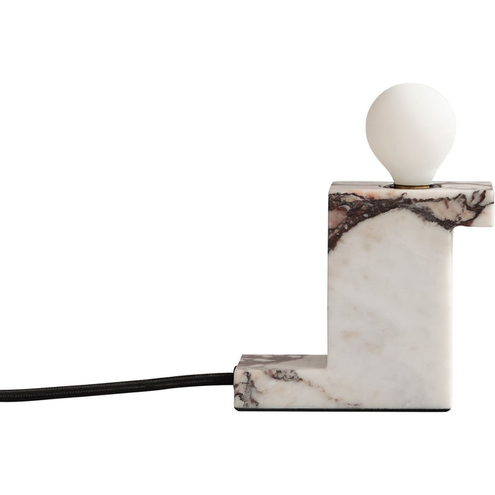 Photo of Brick Table Lamp Tall Calacatta