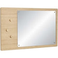 Thumbnail photo of Wall mirror with bulletin board