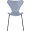 3107 Seven, Coloured Ash, Venetian Red, Underframe Warm Graphite - Dining chairs - Arne Jacobsen - Red - Metal/wood