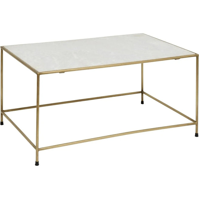 Photo of Timeless Coffee Table - White Marble / Brass