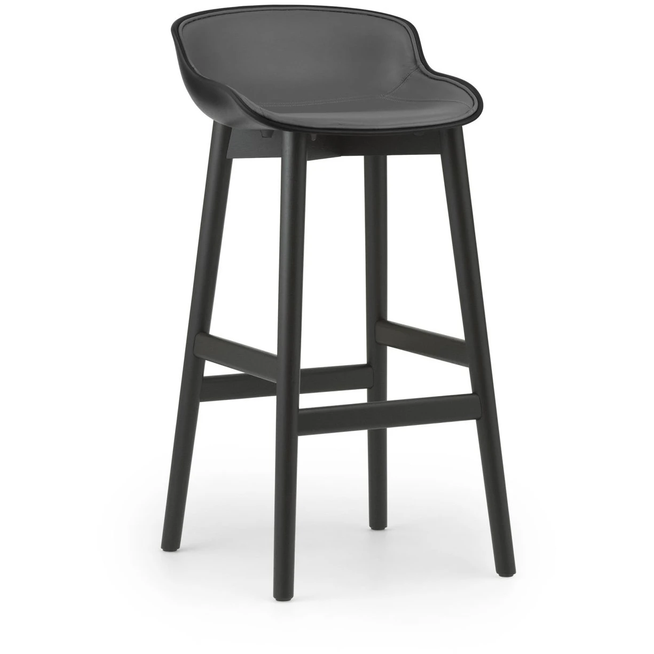 Photo of Hyg Bar Stool, Wood / Full Upholstery 75 Cm