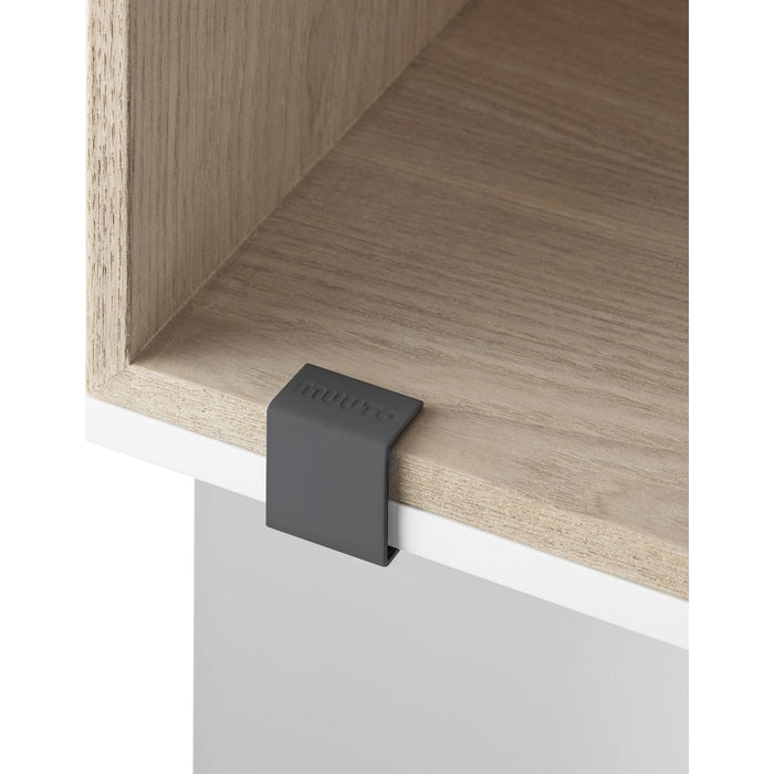 Photo of Clips for Mini Stacked 2.0 5-pack Grey - Shelving - Julien de Smedt - Grey - Metal