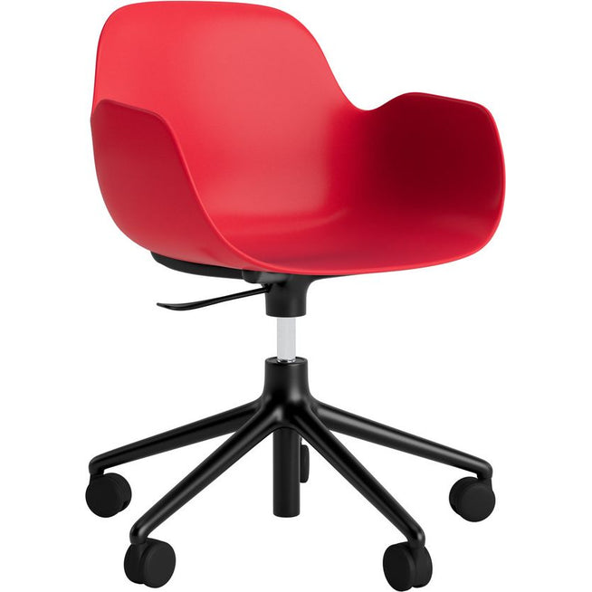 Photo of Form Armchair Swivel 5w Gas Lift Alu - Black Aluminium