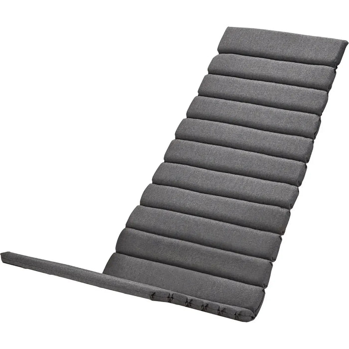 Between Lines Deck Chair Cushion, Outdoor Textile / Charcoal, Quickdry Outdoor Foam - Dynor & Kuddar - Stine Weigelt - Grå