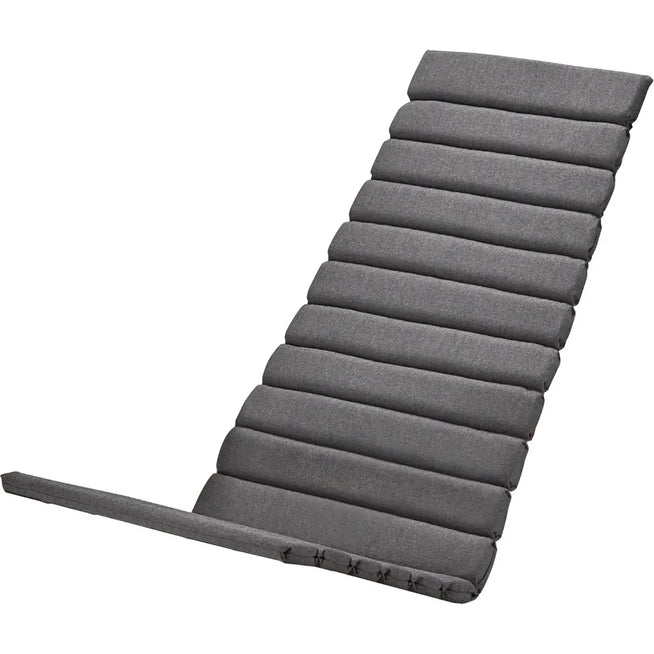 Photo of Between Lines Deck Chair Cushion, Outdoor Textile / Charcoal, Quickdry Outdoor Foam - Dynor & Kuddar - Stine Weigelt - Grå