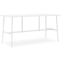 Union Bar Table - Højbord - Hvid - H95,5 - L: 190 X D: