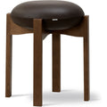 Thumbnail photo of Pioneer Stool 6830 / By Maria Bruun - Skammel - Primo 86-1 Dark Brown / Smoked Oak Stained - Ø41 X H46 Cm