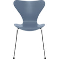 Thumbnail photo of Sjuan 3107 Dusk Blue Coloured Box/chrome - Dining chairs - Arne Jacobsen - Blue - Metal/wood