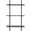 Thumbnail photo of Sector Shelf - Hylde - Sort Ask/messing - T/n - W: 54 X D: 22,1 X H: 102 Cm