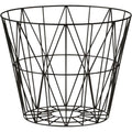 Thumbnail photo of Wire Basket Fra Ferm Living (sort, Small - Ø: 40 X H: 35 Cm)