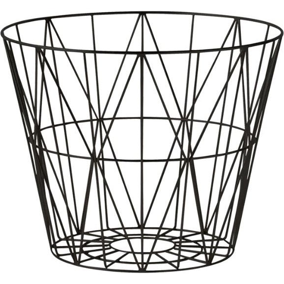 Photo of Wire Basket Fra Ferm Living (sort, Small - Ø: 40 X H: 35 Cm)