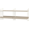 Thumbnail photo of String Wall Rack 50x30, Beige, 2-pack - Shelving - Nils Strinning - Beige - Metal