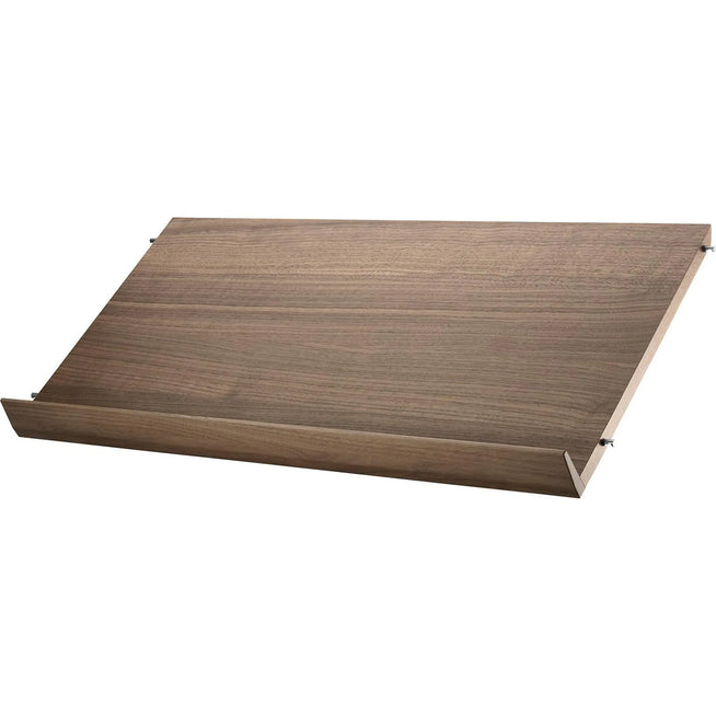 Photo of String Magazine Shelves/Wood 78, Walnut - Shelving - Nils Strinning - Wood Coloured - Wood
