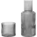 Ripple Carafe Set - H18 X Ø7,5 Cm