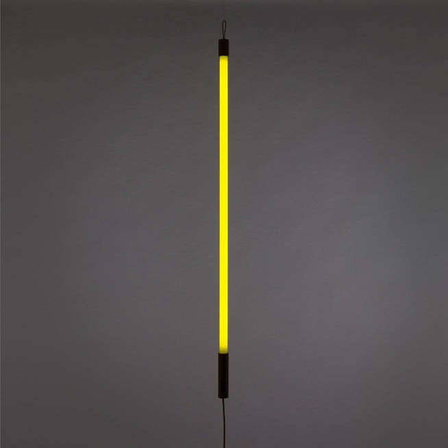 Photo of Linea Neon Lamp - Gul - Skärmlampor - Alessandro Zambelli,selab - Träfärgad,gul