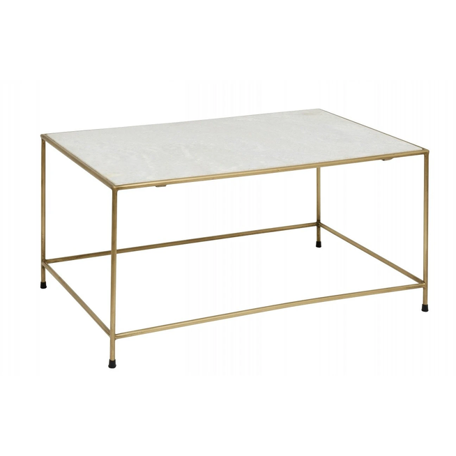 Photo of Timeless Coffee Table - White Marble / Brass
