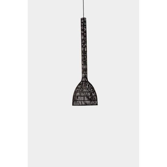 Photo of Hanging Lamp Umut 3 Black Rattan Ø35cm