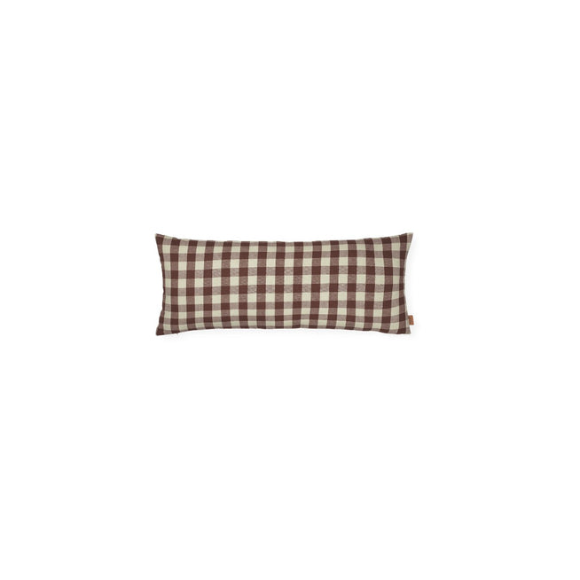 Photo of Bothy Check Cushion 32x72 Cm - Cinnamon/grey Green