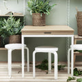 Thumbnail photo of String Folding Table Ash/white - Shelving - Nils Strinning - Wood-coloured, white - Metal/wood