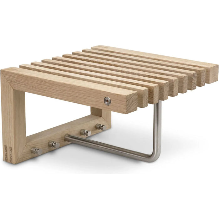 Photo of Cutter Mini Oak - Hat Shelves - Niels Hvass - Wood-coloured - Metal/wood
