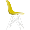 Eames Plastic Chair Dsr - 34 Mustard/white Base - Matstolar - Charles & Ray Eames - Gul - Metall/plast