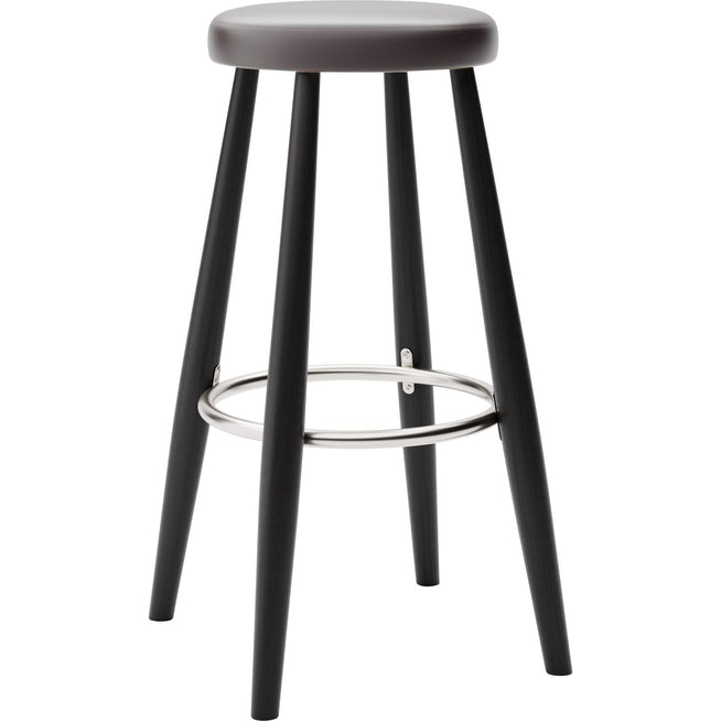 Photo of CH56 Bar Stool - Black Lacquered Oak