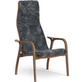Thumbnail photo of Lamino Armchair Sheepskin Charcoal - Lacquered Walnut
