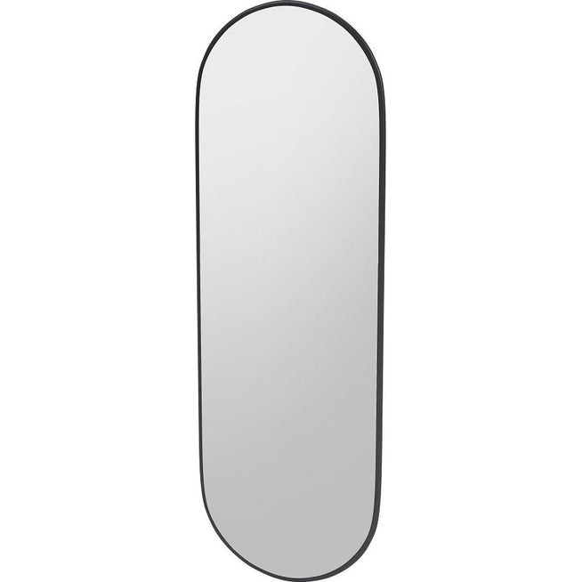 Photo of Figure Oval Mirror - Anthracite - Full-length Mirrors