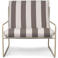 Thumbnail photo of Desert 1-seater - Lænestol - Stripe - Cashmere/chocolate - W79 X H78 X D85 X Sh30 Cm