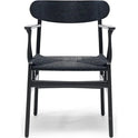Ch26 dining chair by Hans J. Wegner (black, oak