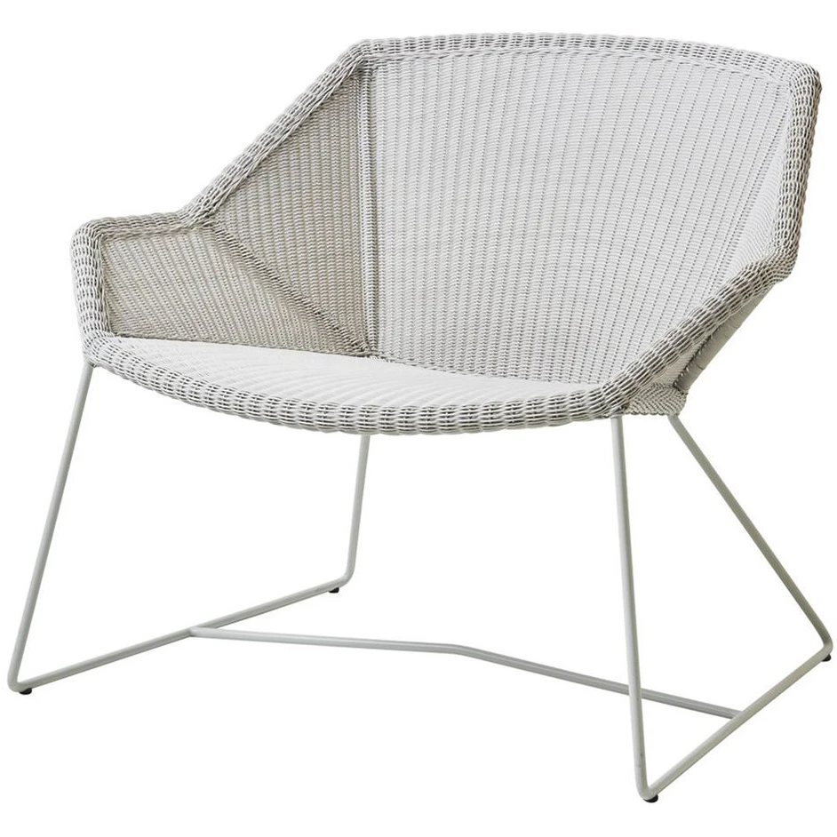 Breeze Loungestol 5468 Li/ls/lw - Loungestol - Hvid-grå - B: 87 X D: 72 X H: 73 X Sh: 40 Cm