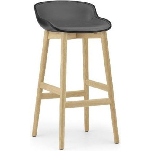 Photo of Hyg Bar Stool, Wood / Full Upholstery 75 Cm
