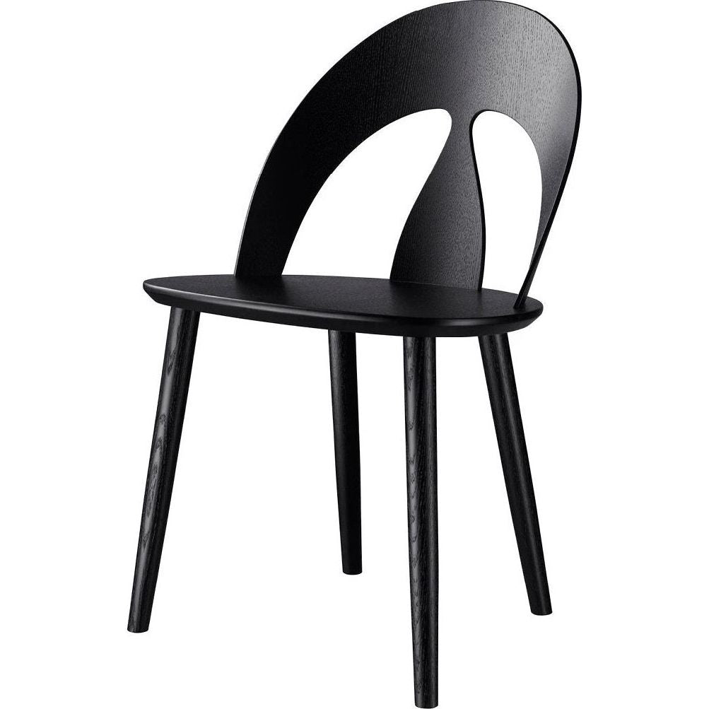 J45 Dining chair - black lacquered oak