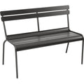 Thumbnail photo of Luxembourg Bench With Backrest Liquorice 42 - Garden Benches - Frédéric Sofia - Black - Metal