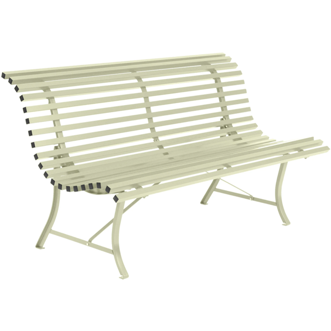 Photo of Louisiane Bench 150 cm, Willow Green - Garden Benches - Green - Metal