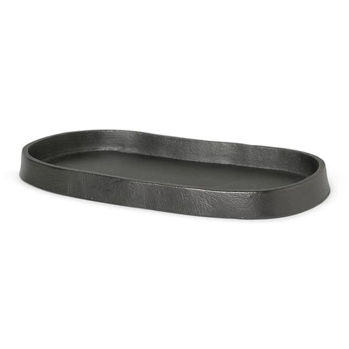 Photo of Yama Tray - Bakke - Sort Oval - B: 19 X H: 1.5 X D: 9.5 Cm