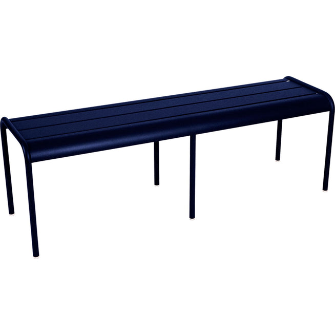 Photo of Luxembourg 3/4 Seater Bench Deep Blue 92 - Garden Benches - Frédéric Sofia - Blue - Metal