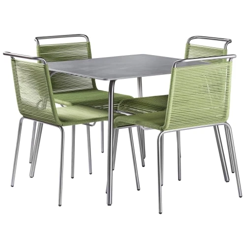 Photo of Salto & Sigsgaard Garden Furniture Set with 4 Chairs - Brick